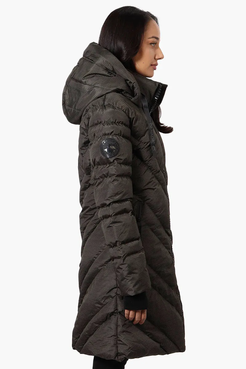 Canada Weather Gear Chevron Quilted Long Parka Jacket - Olive sold by Fairweather product image thumbnail 2