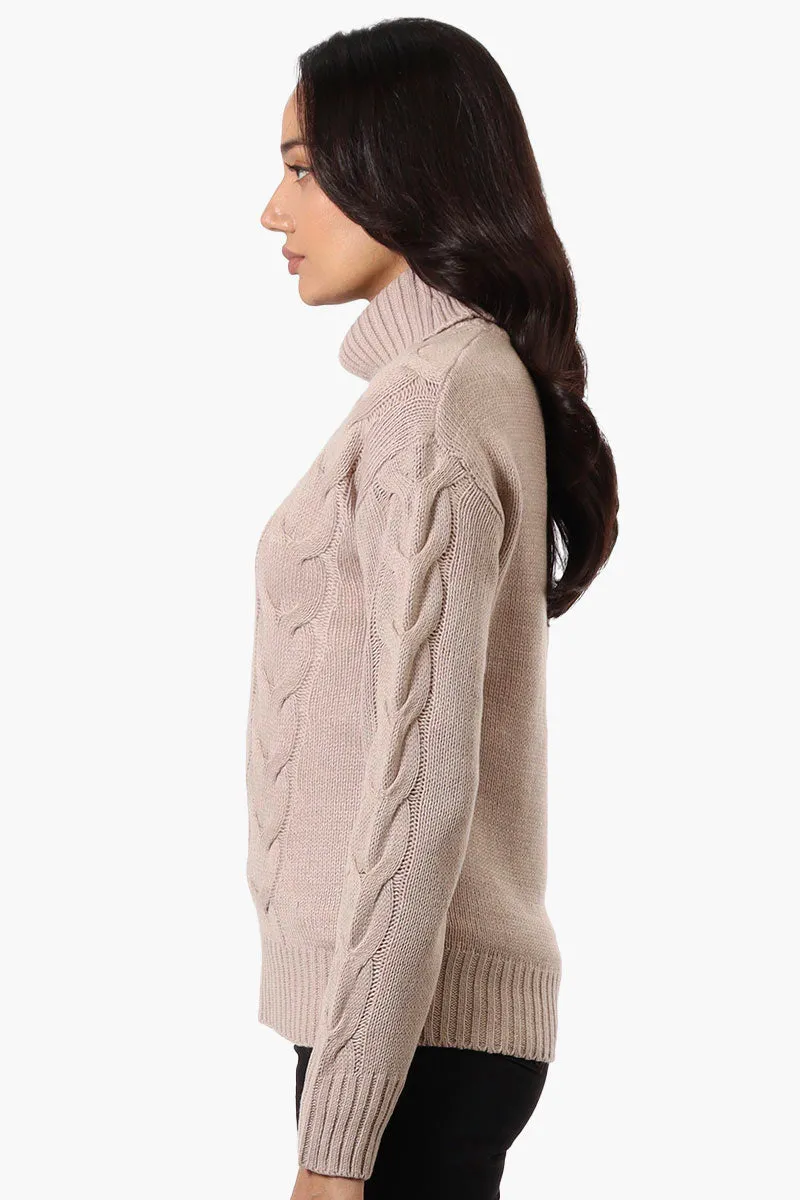 Beechers Brook Knit Turtleneck Pullover Sweater - Camel sold by Fairweather product image thumbnail 2