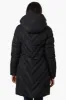 Canada Weather Gear Long Chevron Quilted Parka Jacket - Black sold by Fairweather