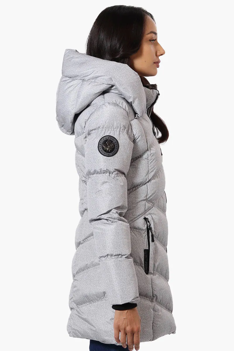 Canada Weather Gear Chevron Quilted Puffer Parka Jacket - Grey sold by Fairweather product image thumbnail 2