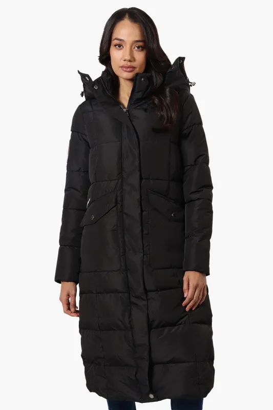Super Triple Goose Maxi Puffer Parka Jacket - Black sold by Fairweather