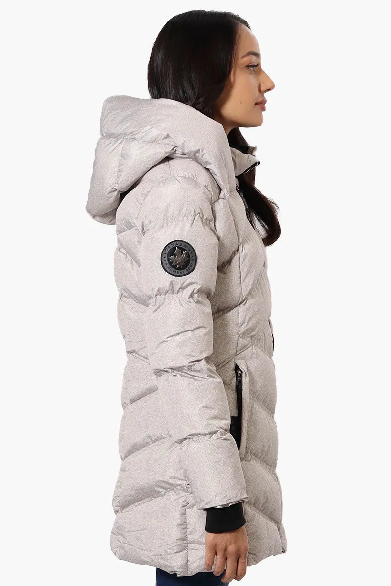 Canada Weather Gear Chevron Quilted Puffer Parka Jacket - Stone sold by Fairweather product image thumbnail 2