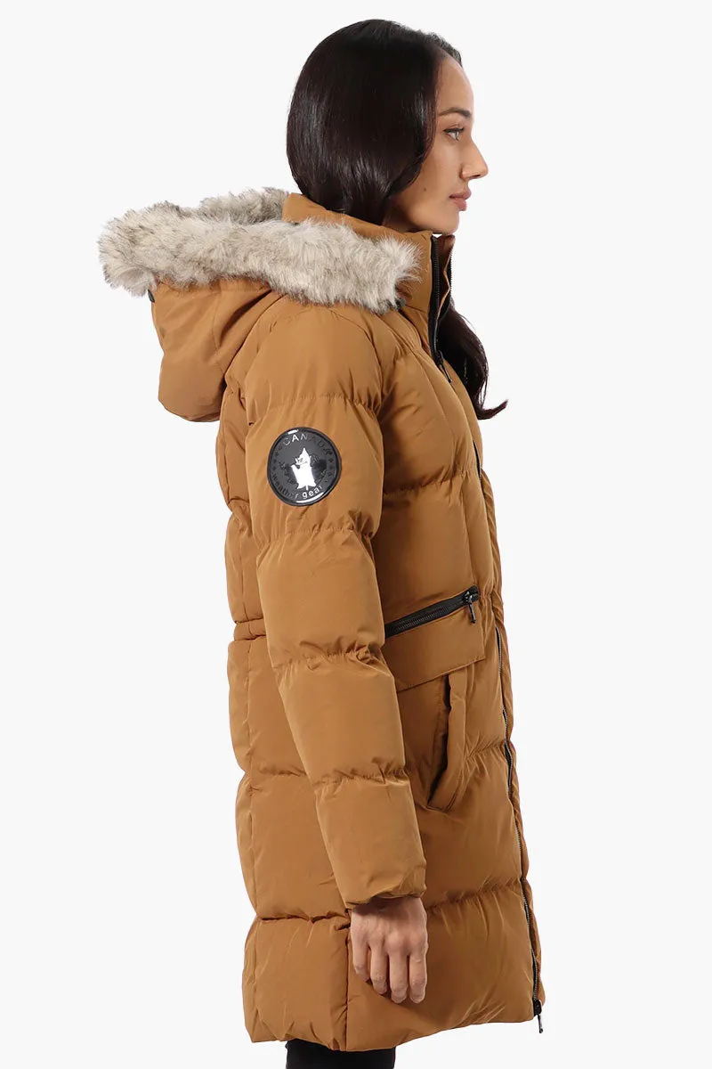 Canada Weather Gear 3/4 Length Puffer Parka Jacket - Camel sold by Fairweather product image thumbnail 2