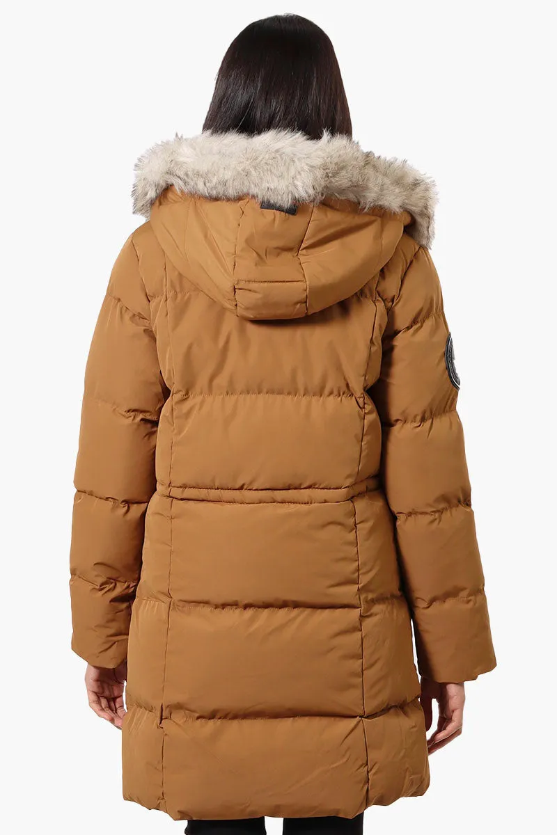Canada Weather Gear 3/4 Length Puffer Parka Jacket - Camel sold by Fairweather product image thumbnail 3