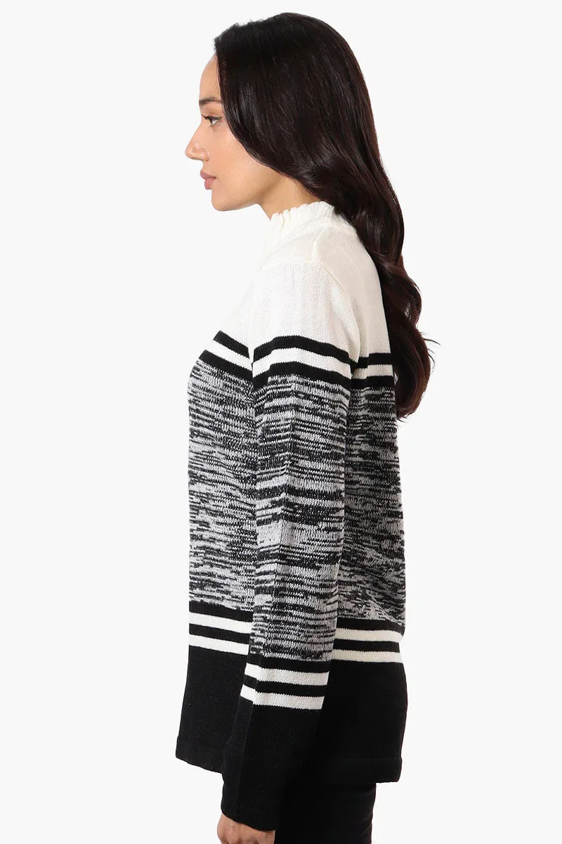 Canada Weather Gear Patterned 1/4 Zip Pullover Sweater - White sold by Fairweather product image thumbnail 2