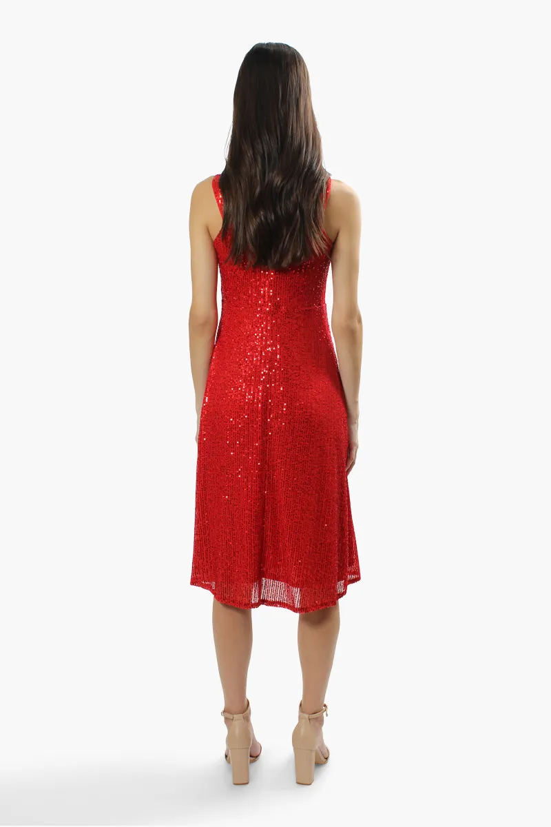 Limite Sleeveless Sequin Cocktail Dress - Red sold by Fairweather product image thumbnail 4