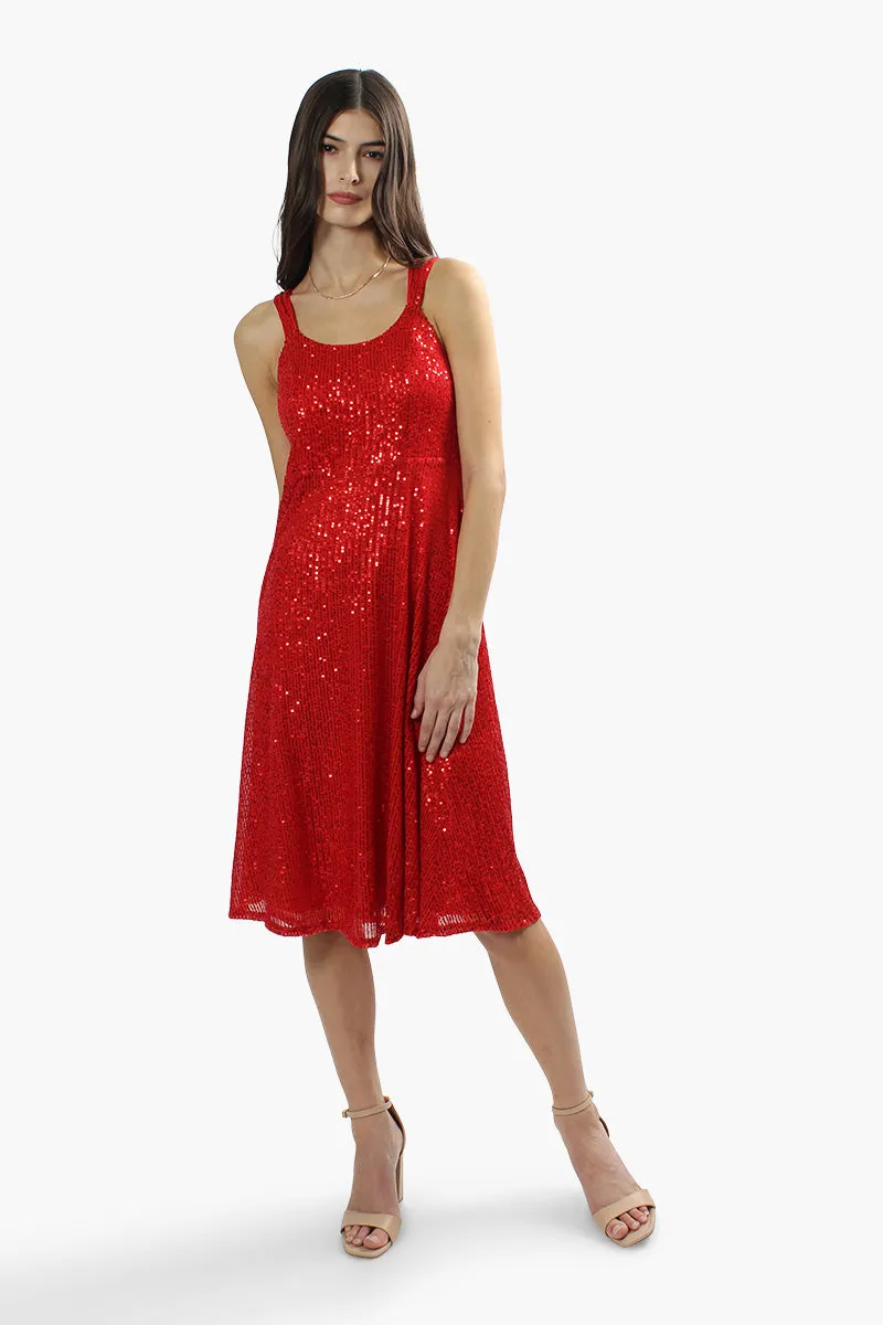 Limite Sleeveless Sequin Cocktail Dress - Red sold by Fairweather product image thumbnail 2