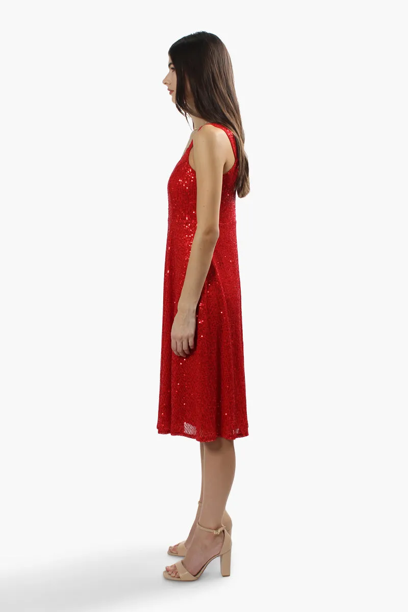 Limite Sleeveless Sequin Cocktail Dress - Red sold by Fairweather product image thumbnail 3