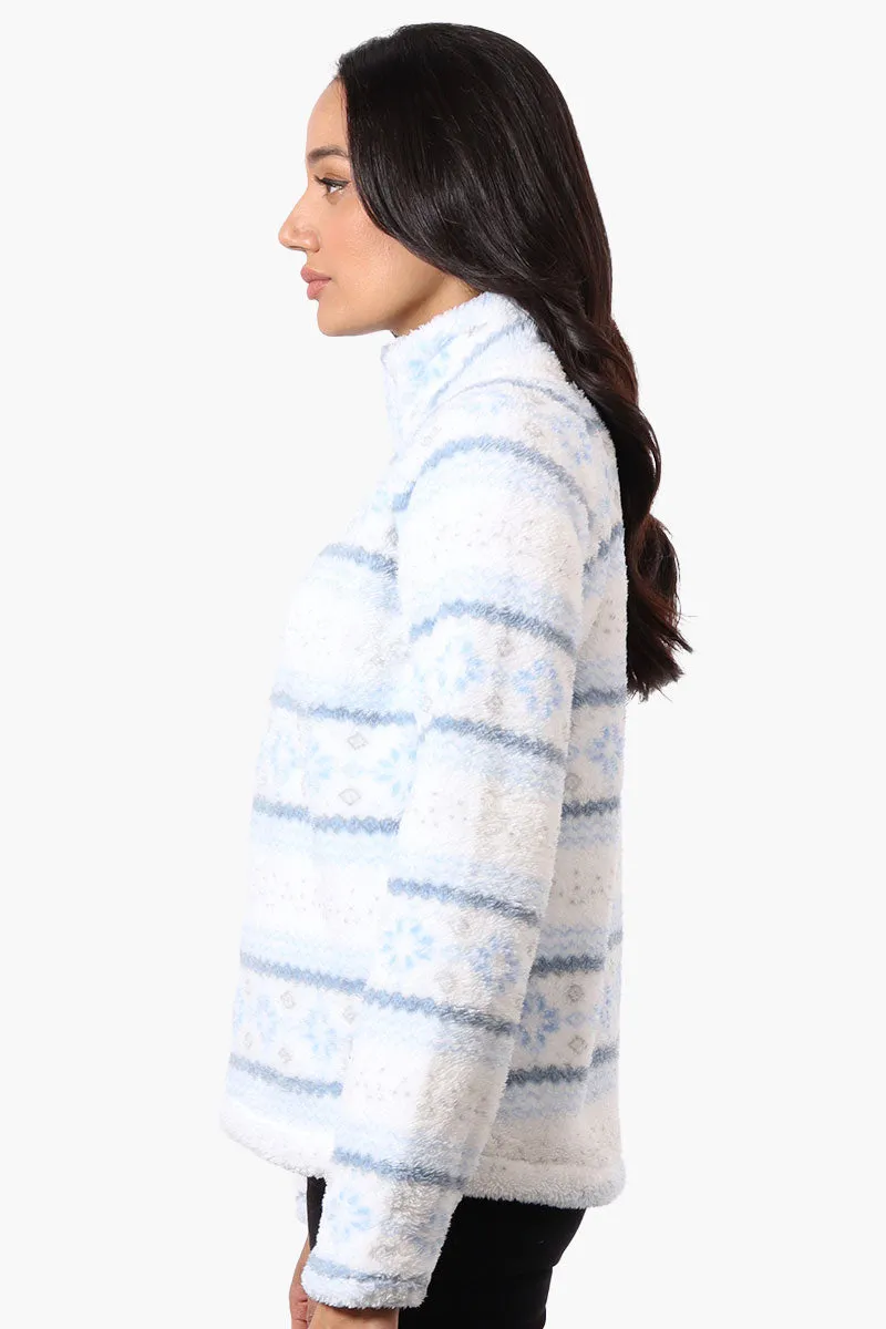 Canada Weather Gear Fair Isle Pattern 1/4 Zip Pullover Sweater - Blue sold by Fairweather product image thumbnail 2