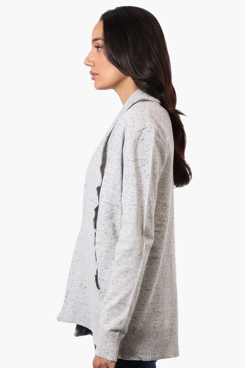 Beechers Brook Fold Over Wrap Cardigan - Grey sold by Fairweather product image thumbnail 2
