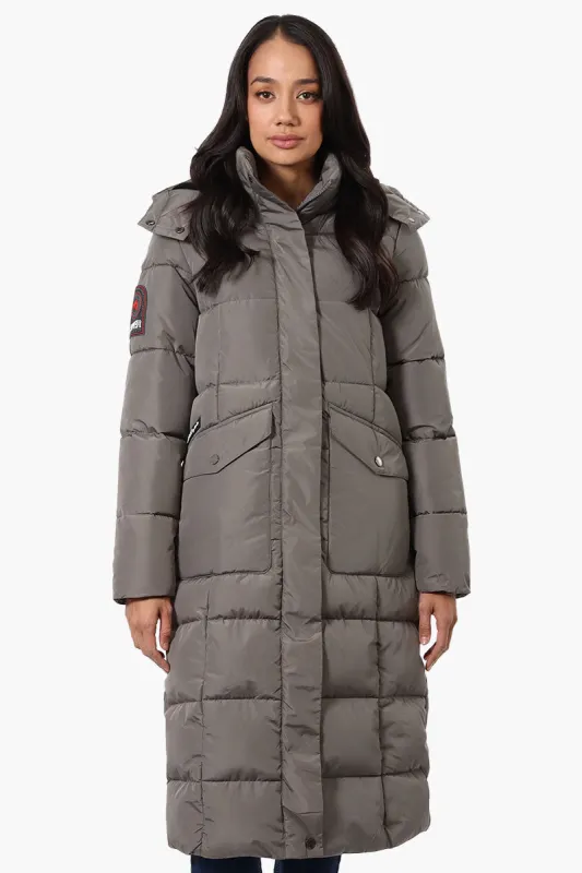 Super Triple Goose Maxi Puffer Parka Jacket - Olive sold by Fairweather