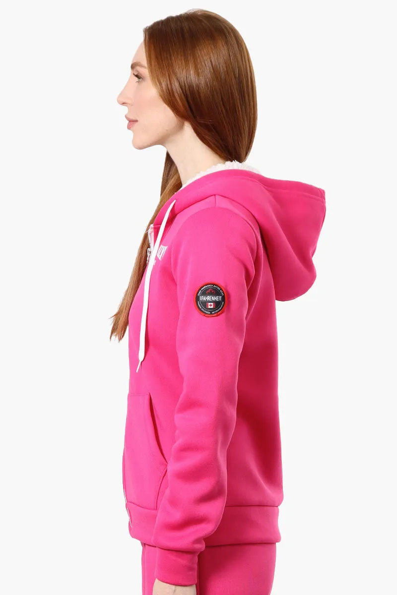 Fahrenheit Fleece Lined Brooklyn Print Hoodie - Pink sold by Fairweather product image thumbnail 2