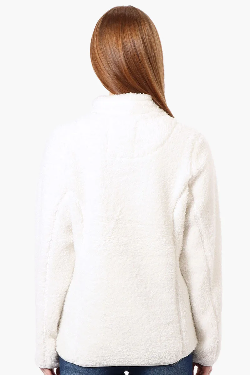 Canada Weather Gear 1/4 Zip Sherpa Pullover Sweater - White sold by Fairweather product image thumbnail 3