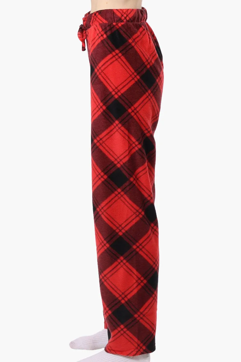 Canada Weather Gear Plaid Wide Leg Pajama Pants - Red sold by Fairweather product image thumbnail 2