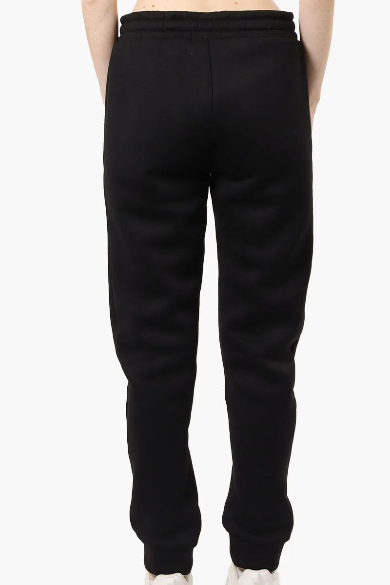 Fahrenheit Tie Waist Brooklyn Print Joggers - Black sold by Fairweather product image thumbnail 3