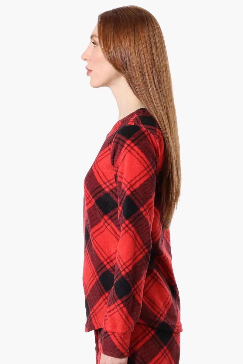 Canada Weather Gear Plaid Crewneck Pajama Top - Red sold by Fairweather product image thumbnail 2