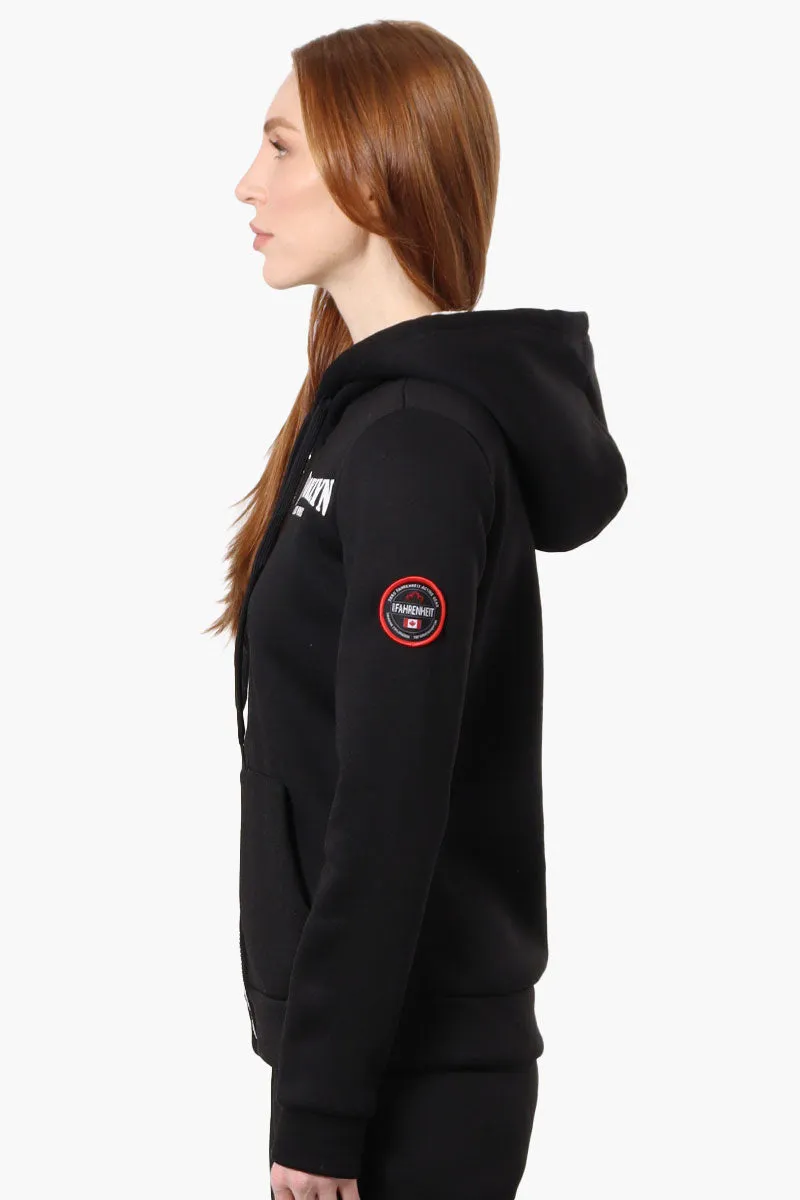 Fahrenheit Fleece Lined Brooklyn Print Hoodie - Black sold by Fairweather product image thumbnail 2