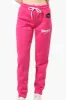 Fahrenheit Tie Waist Brooklyn Print Joggers - Pink sold by Fairweather