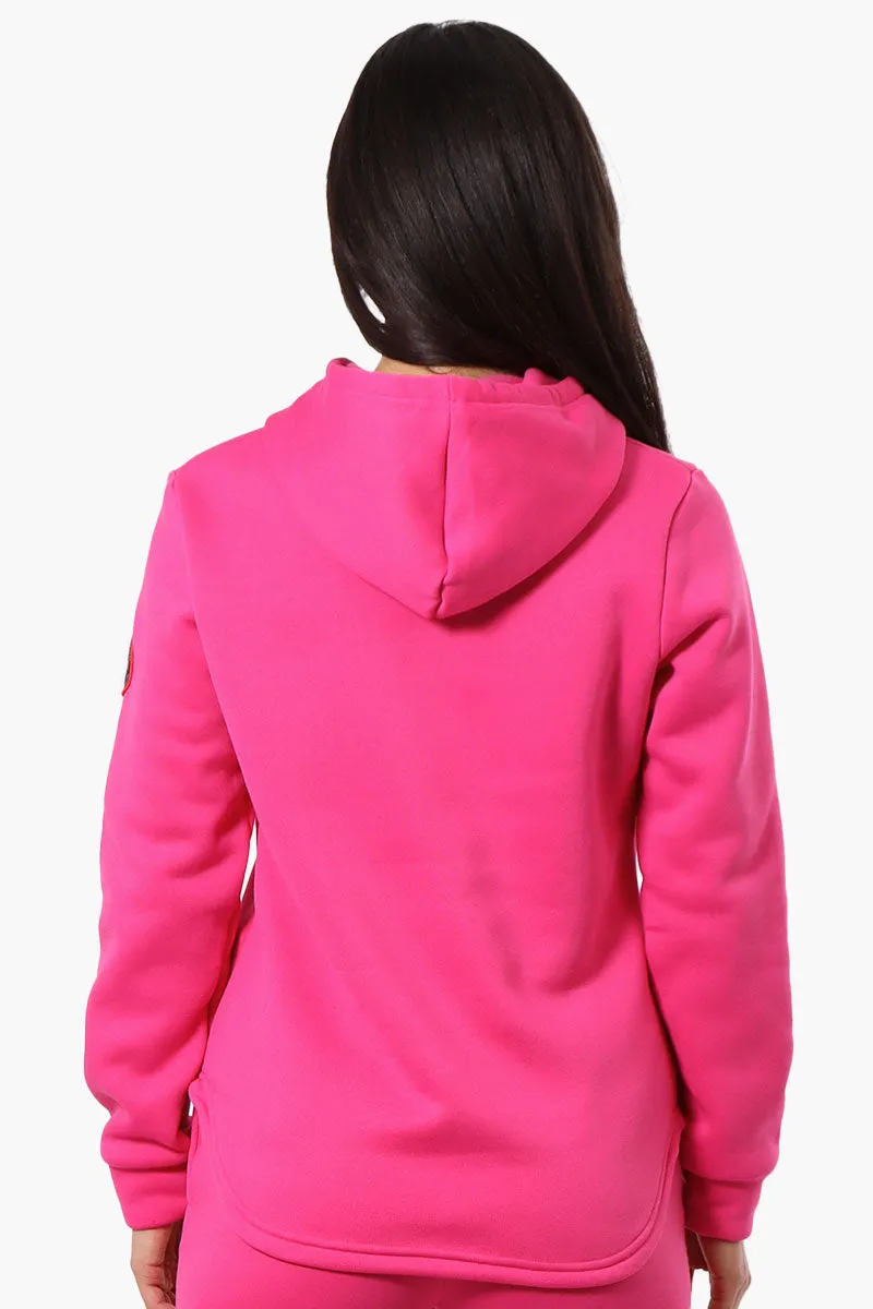 Fahrenheit Basic Henley Hoodie - Pink sold by Fairweather product image thumbnail 3