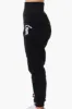 New Look High Waisted Flame Print Joggers - Black sold by Fairweather