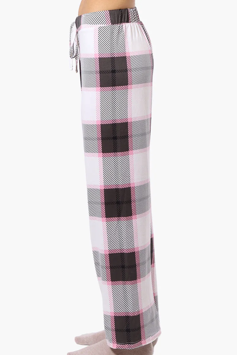 Canada Weather Gear Plaid Wide Leg Pajama Bottoms - White sold by Fairweather product image thumbnail 2