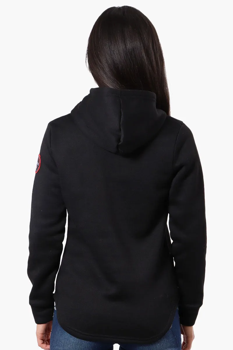 Fahrenheit Basic Henley Hoodie - Black sold by Fairweather product image thumbnail 3