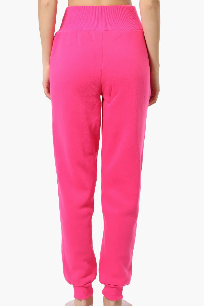 New Look High Waisted Flame Print Joggers - Pink sold by Fairweather product image thumbnail 3
