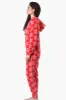 Canada Weather Gear Hooded Snowflake Pattern Fleece Onesie - Red sold by Fairweather