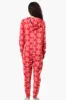 Canada Weather Gear Hooded Snowflake Pattern Fleece Onesie - Red sold by Fairweather