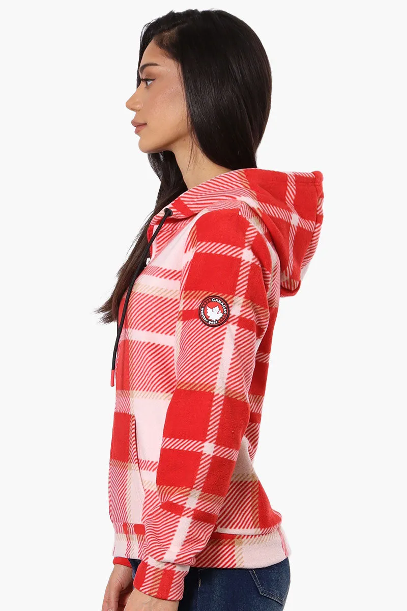 Canada Weather Gear Plaid Fleece Hoodie - Red sold by Fairweather product image thumbnail 2