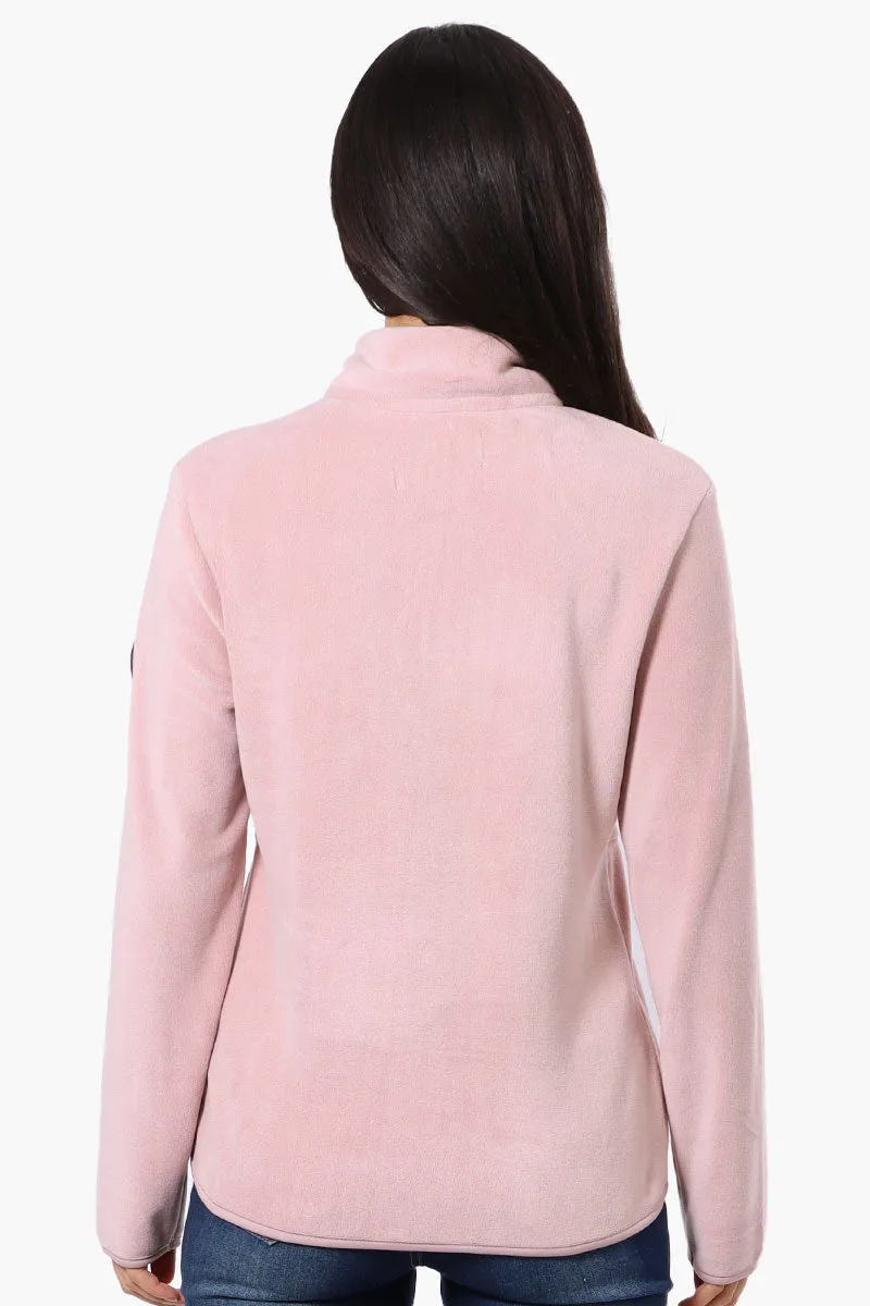 Canada Weather Gear 1/4 Zip Polar Fleece Pullover Sweater - Pink sold by Fairweather product image thumbnail 3