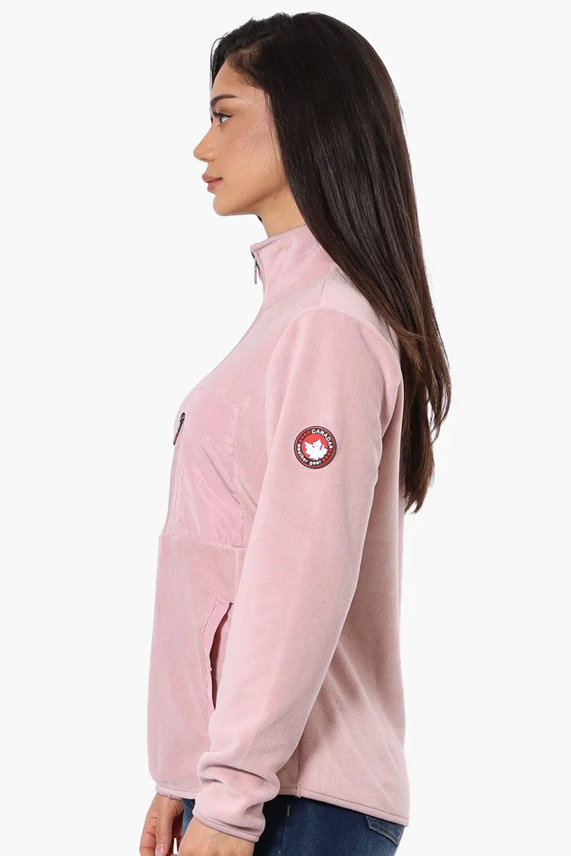 Canada Weather Gear 1/4 Zip Polar Fleece Pullover Sweater - Pink sold by Fairweather product image thumbnail 2