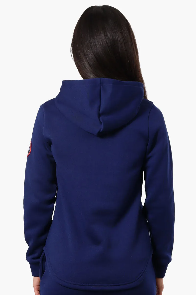 Fahrenheit Basic Henley Hoodie - Navy sold by Fairweather product image thumbnail 3