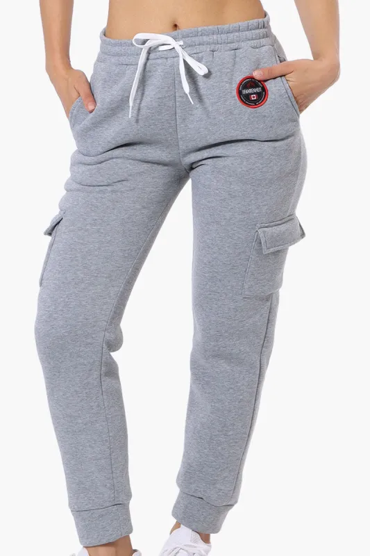 Fahrenheit Tie Waist Cargo Joggers - Grey sold by Fairweather