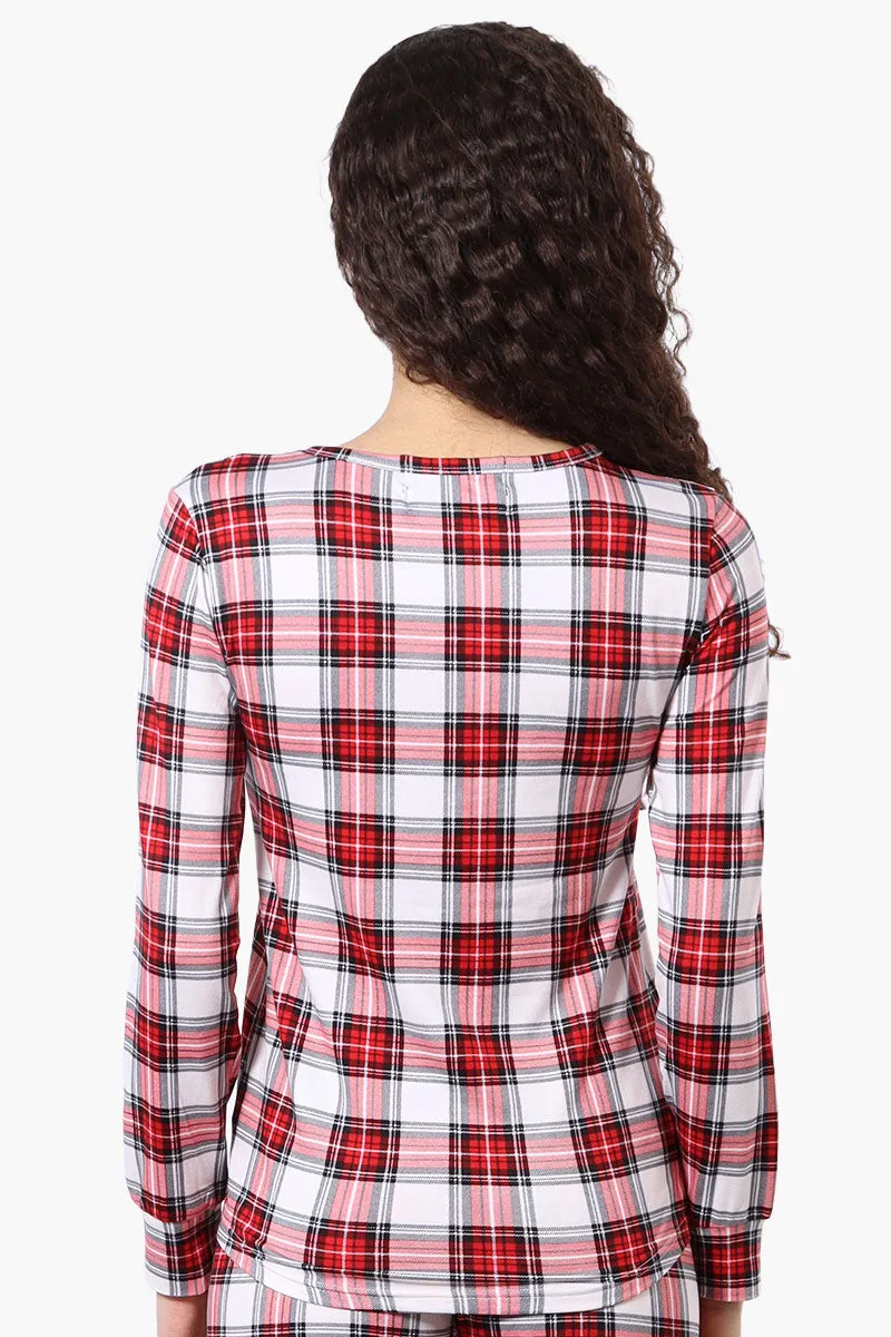Canada Weather Gear Plaid Crewneck Pajama Top - Red sold by Fairweather product image thumbnail 3