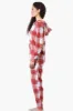 Canada Weather Gear Hooded Plaid Fleece Onesie - White sold by Fairweather