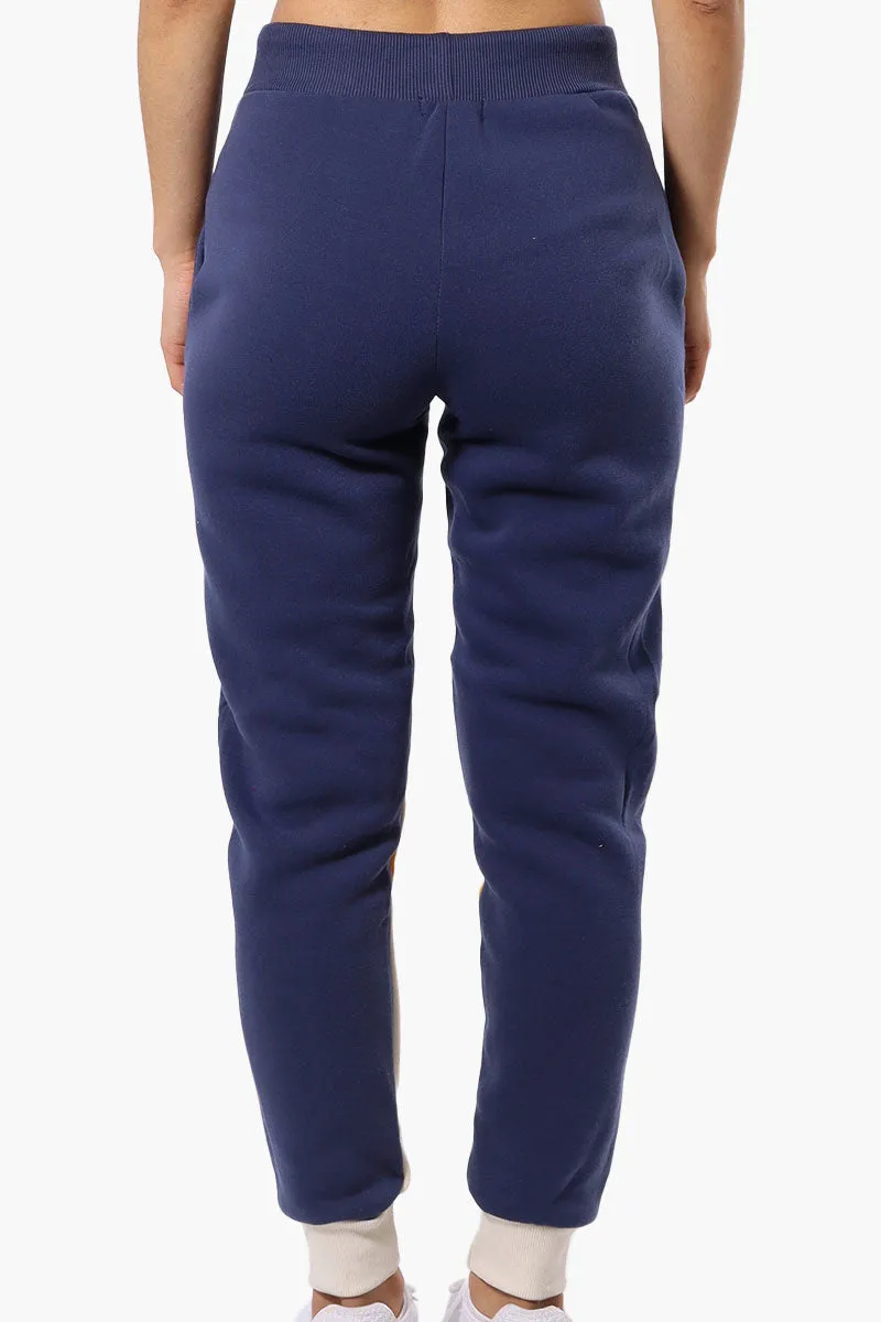New Look Fleece Colour Block Joggers - Navy sold by Fairweather product image thumbnail 3