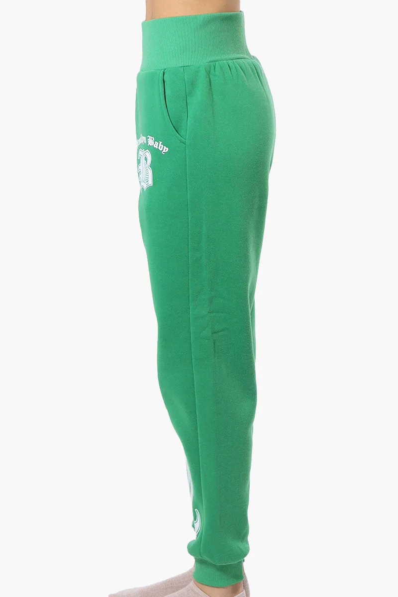 New Look High Waisted Flame Print Joggers - Green sold by Fairweather product image thumbnail 2