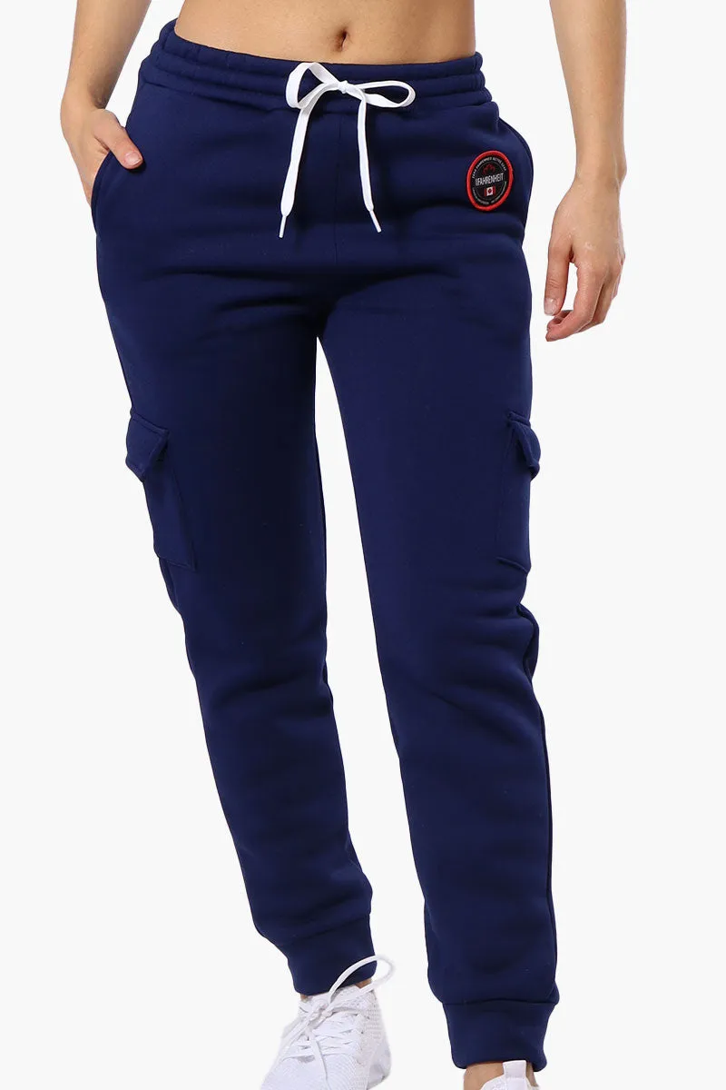 Fahrenheit Tie Waist Cargo Joggers - Navy sold by Fairweather