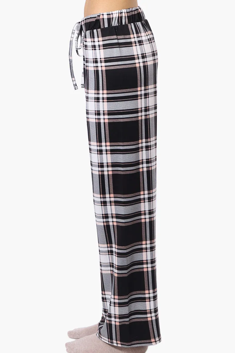 Canada Weather Gear Plaid Wide Leg Pajama Bottoms - Black sold by Fairweather product image thumbnail 2
