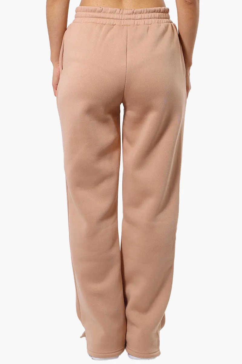Fahrenheit Tie Waist Basic Sweatpants - Camel sold by Fairweather product image thumbnail 3
