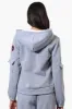Fahrenheit Sherpa Lined Hood Zip Up Hoodie - Grey sold by Fairweather