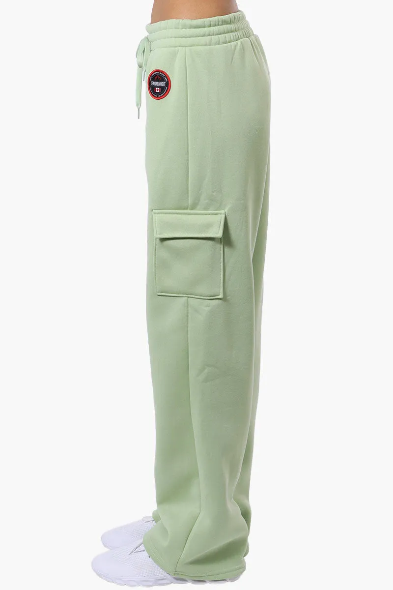 Fahrenheit Fleece Wide Leg Cargo Sweatpants - Green sold by Fairweather product image thumbnail 2