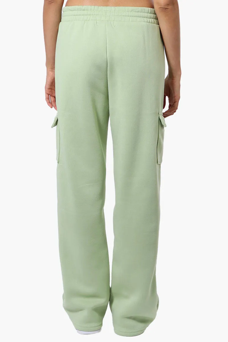 Fahrenheit Fleece Wide Leg Cargo Sweatpants - Green sold by Fairweather product image thumbnail 3