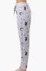 Canada Weather Gear Cat Pattern Tie Waist Pajama Bottoms - Grey sold by Fairweather