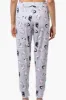 Canada Weather Gear Cat Pattern Tie Waist Pajama Bottoms - Grey sold by Fairweather