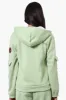 Fahrenheit Sherpa Lined Hood Zip Up Hoodie - Green sold by Fairweather