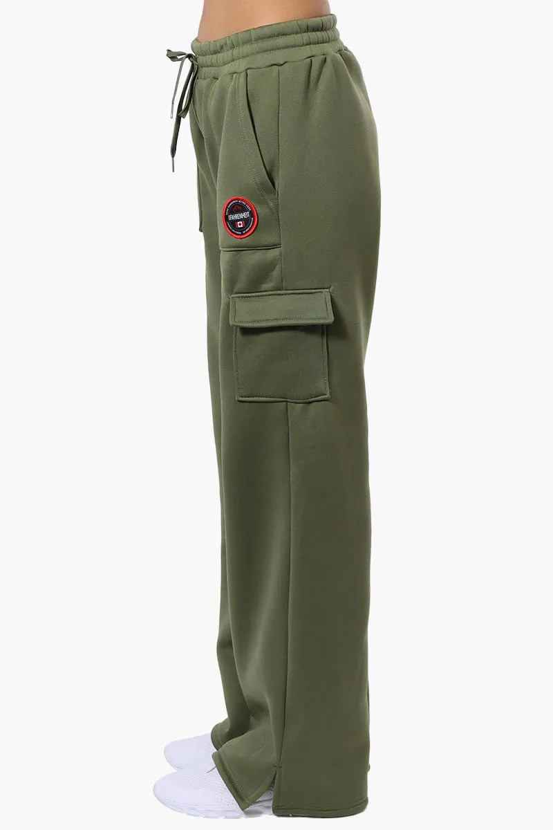 Fahrenheit Fleece Tie Waist Cargo Sweatpants - Olive sold by Fairweather product image thumbnail 2