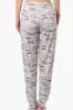 Canada Weather Gear Coffee Pattern Tie Waist Pajama Pants - White sold by Fairweather
