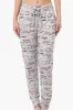 Canada Weather Gear Coffee Pattern Tie Waist Pajama Pants - White sold by Fairweather
